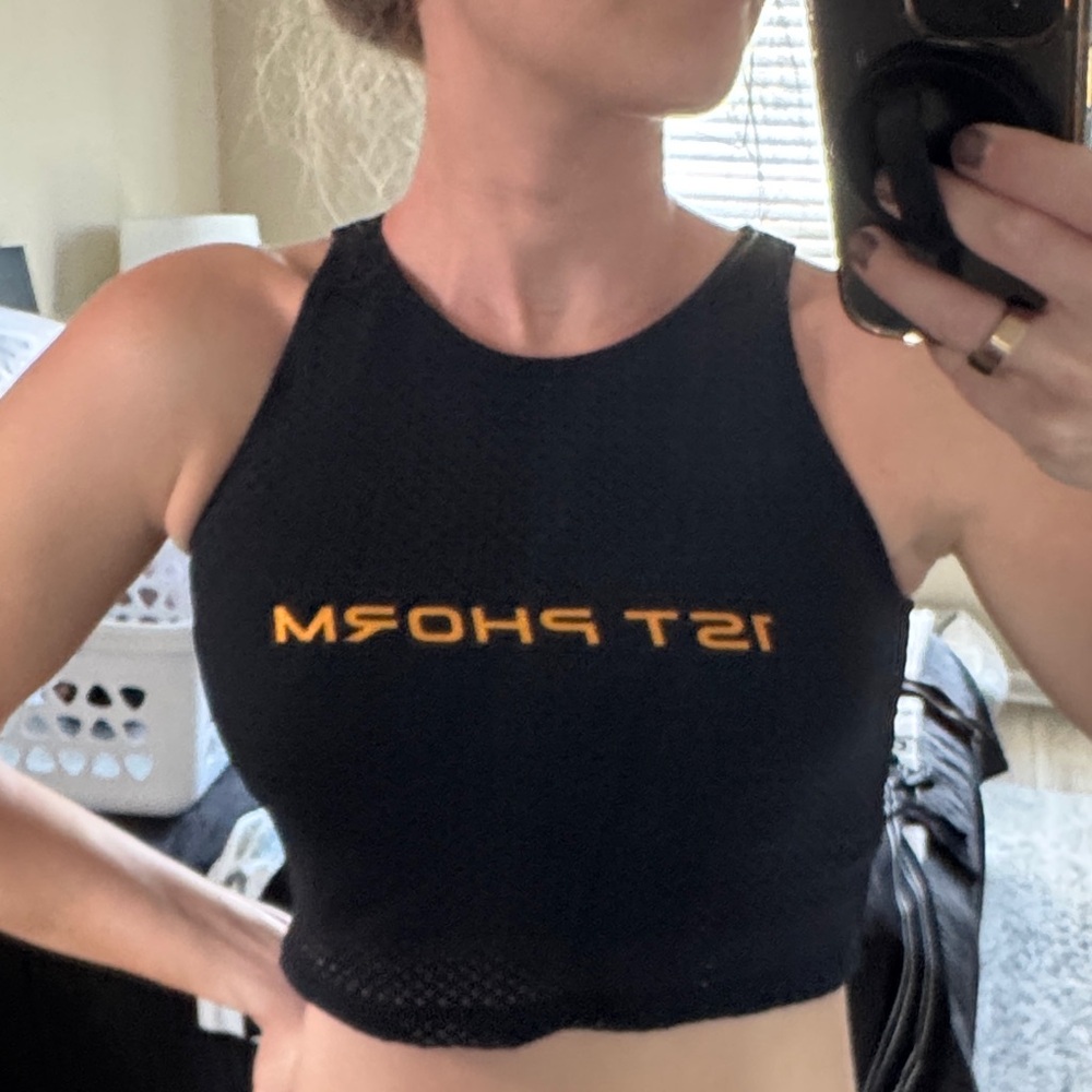 Black 1st Phorm Sports Bra / Crop Top